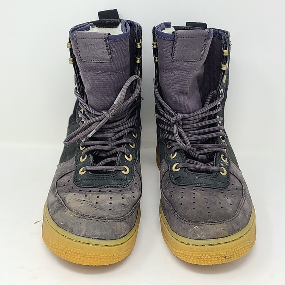 Nike SF AF1 Air Force One Sherpa Lined Boots Shoes Gray BV0130 001 size 9 PRM - Picture 5 of 11